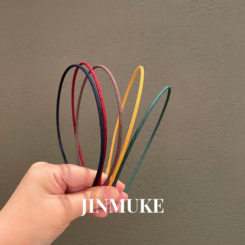 JINMUKE韩国进口发饰头饰新款气质百搭简约纯色发箍发饰头箍