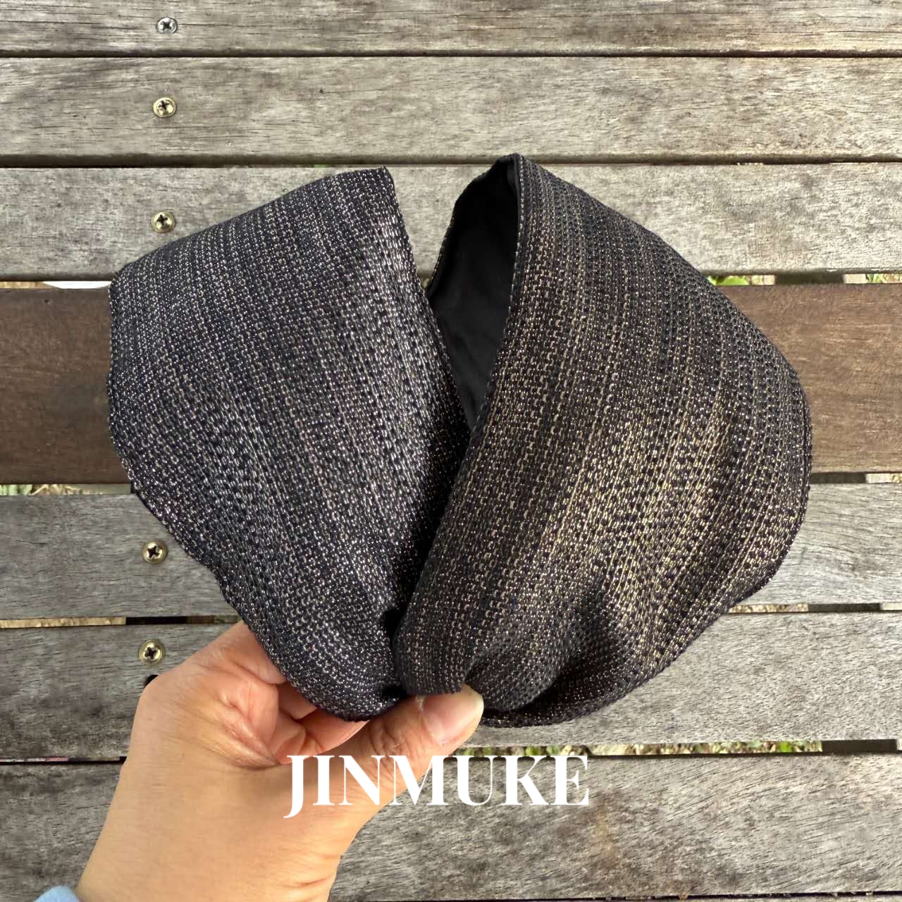 JINMUKE韩国进口发饰黑色头窟发箍超宽头箍宽边舒适不勒头遮白发