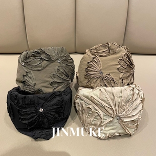 JINMUKE韩国进口发饰头饰品宽边花朵夸张气质遮白发发箍头箍发卡