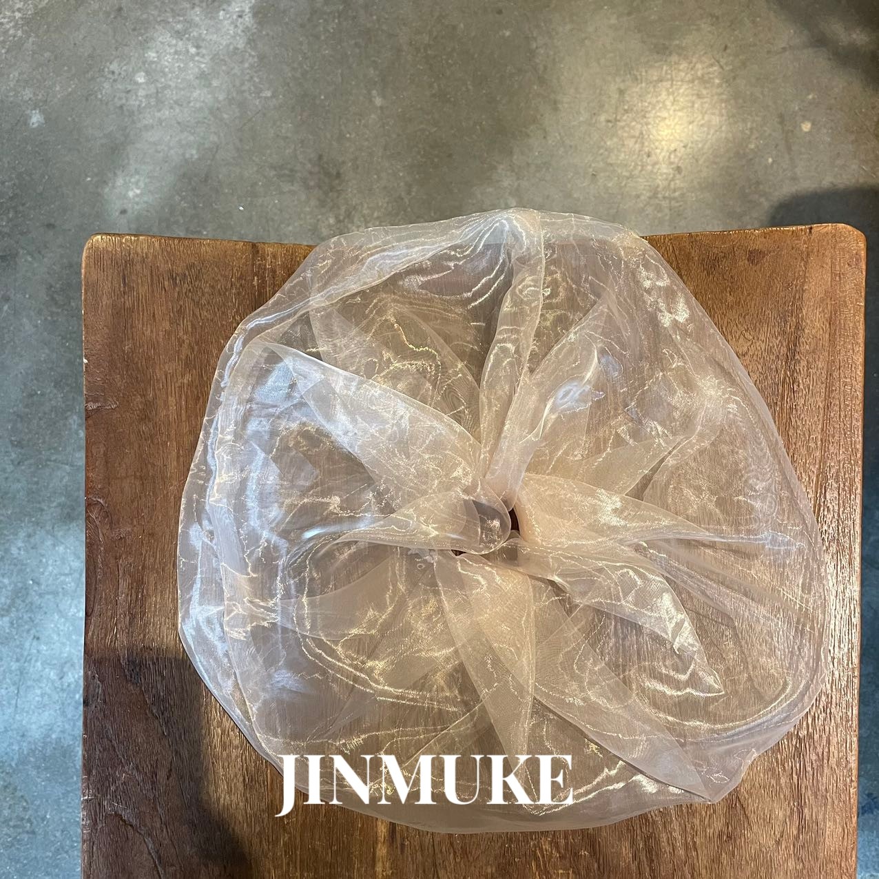 JINMUKE韩国进口发饰头饰欧根纱超大绢纱气质春夏新款发圈肠圈