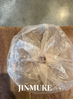 JINMUKE韩国进口发饰头饰欧根纱超大绢纱气质春夏新款发圈肠圈