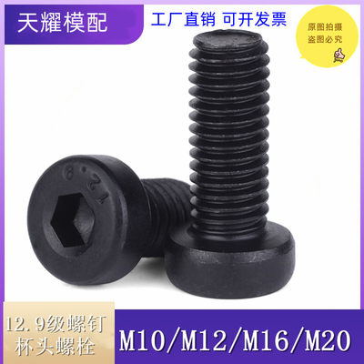 。12.9级内六角螺 栓台湾鹏驰模具螺丝圆柱杯头螺丝M12/M16/M20 M