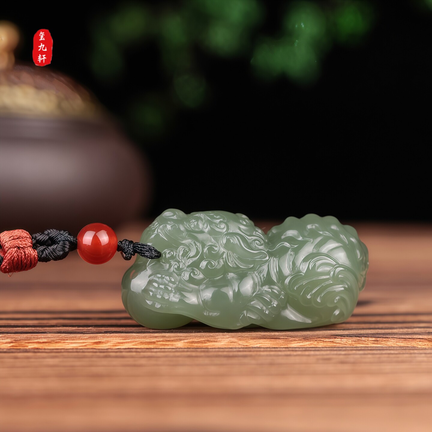 天然和田玉晴水貔貅男女款玉吊坠