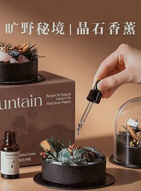 西苔旷野秘境无火香薰精油扩香石家用高级感摆件香氛生日伴手礼盒