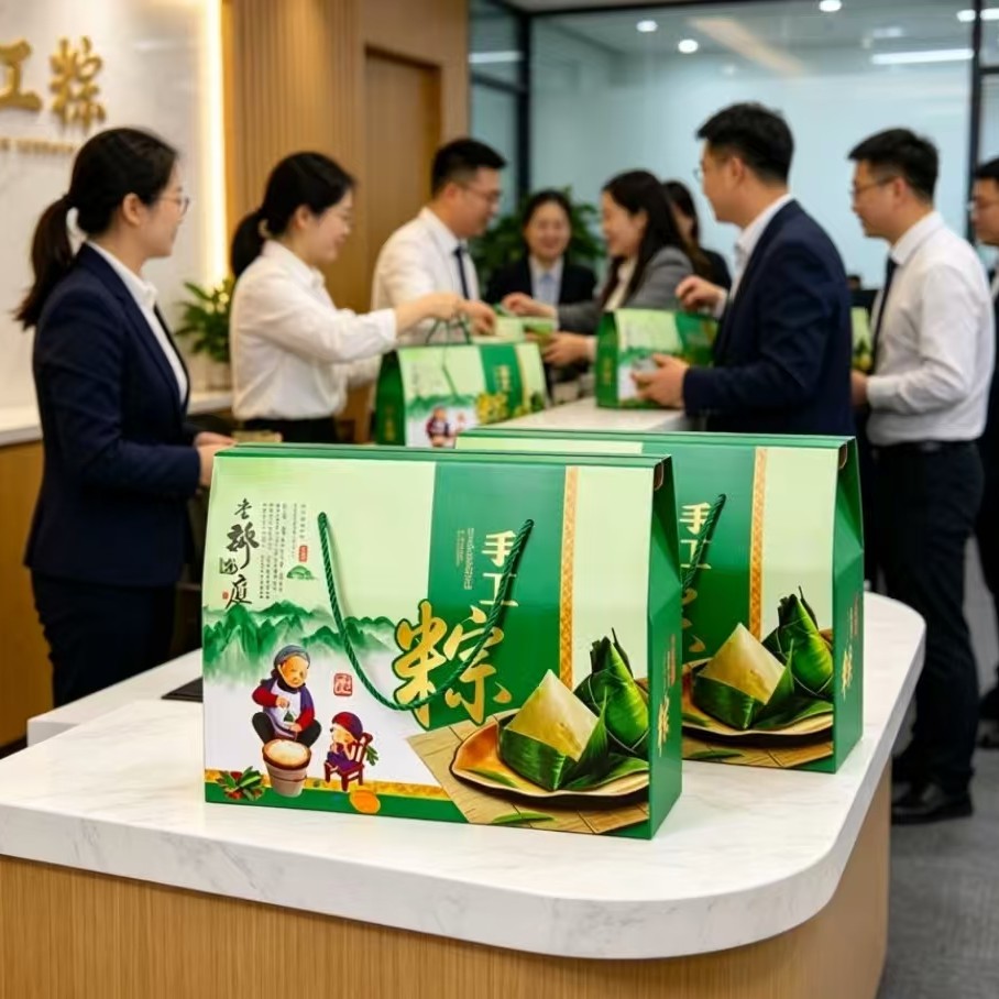 礼盒款端午节粽子加强瓦楞盒厂家直销现货手工粽礼品盒公司伴手礼