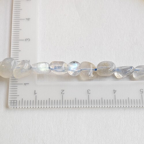 天然月光石蓝月光散珠6*7mm