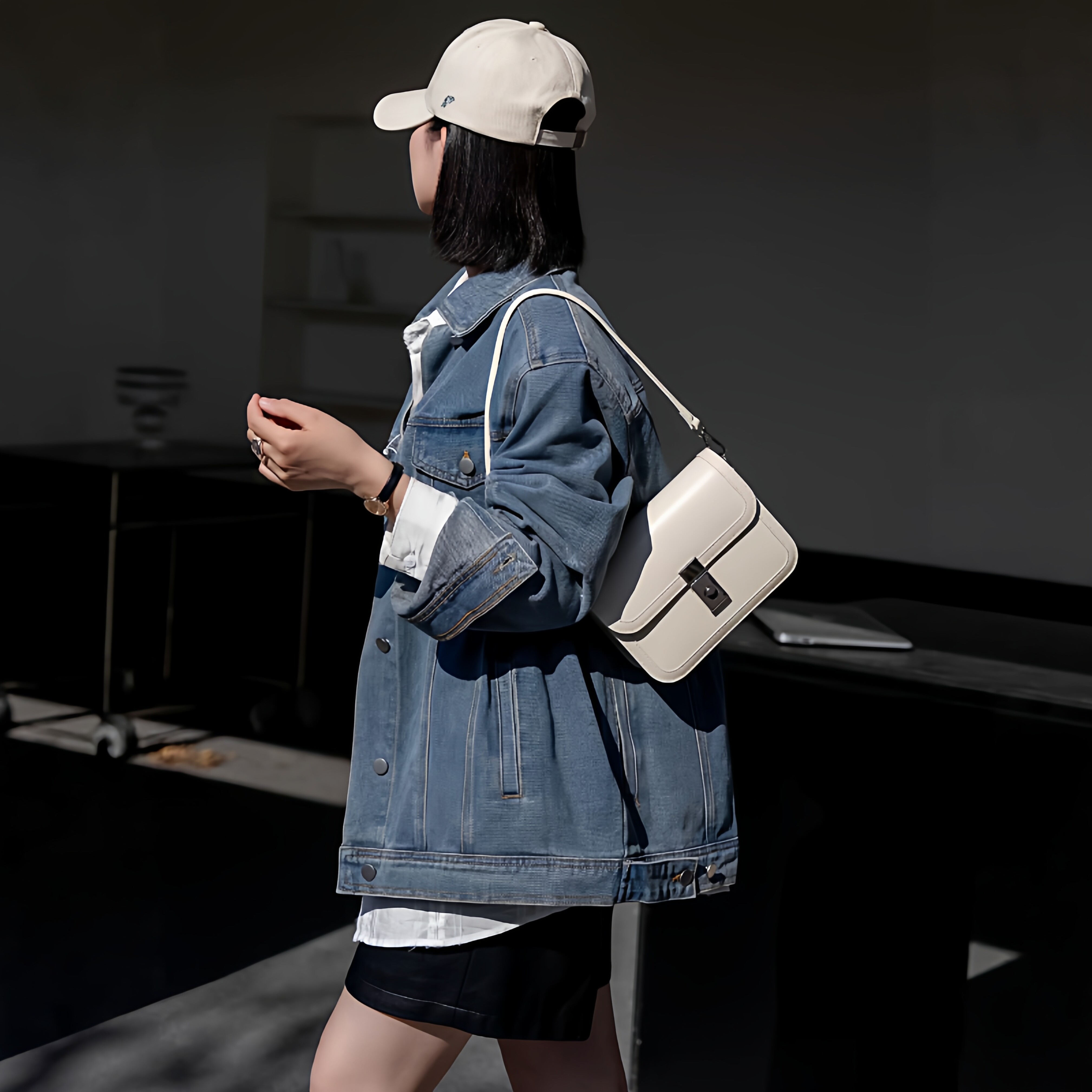 2026新款头层牛皮小方包豆腐包单肩斜挎休闲精致礼服多用小包