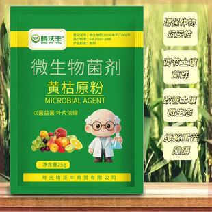 晴沃丰黄枯原粉番茄黄瓜预防枯萎立枯炭疽复合微生物菌剂叶面肥料