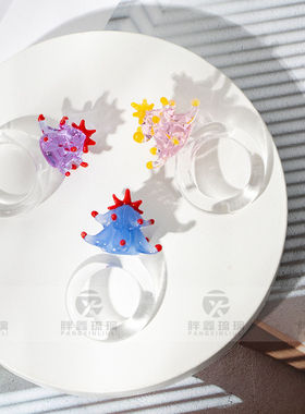 PLL琉璃戒指卡通可爱儿童女孩纯手工饰品稀奇古怪小动物ins闺蜜礼