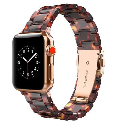 iwatch手表带仿陶瓷树脂小众高级