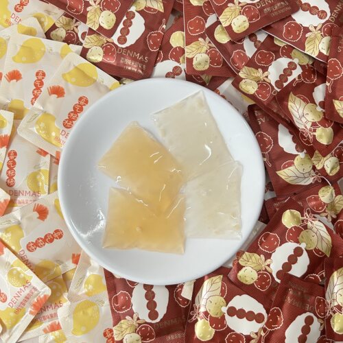 DENMAS丹玛仕杨枝甘露味果肉果冻/荔枝味米酿果冻结婚喜糖零食