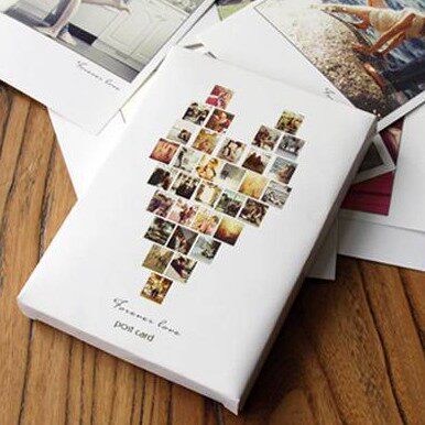 一本包邮促销爱情 爱的主题明信片 盒装明信片30张