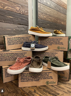 西班牙男鞋natura world 做旧运动鞋休闲商务手工帆布小白单鞋