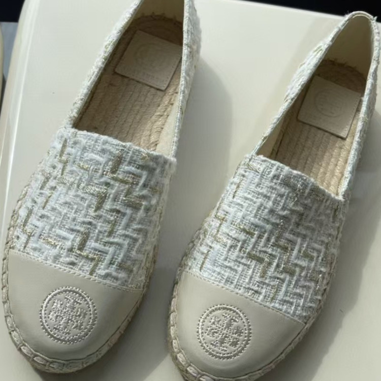 渔夫鞋拼接一脚蹬小香风平底单女