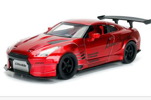 正版JADA 2009 NISSAN尼桑GTR R35 BEN SOPRA 1:24改装合金车模