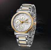 原厂罗西尼SR5647T01A间18K金多功能双日历自动机械男表全国联保