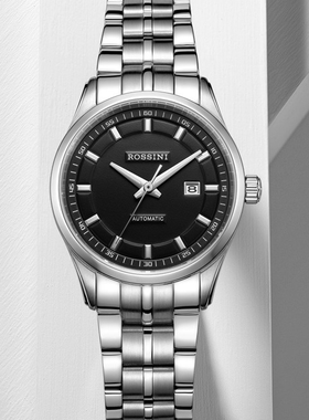 罗西尼表5554W04B日历背透自动机械女表原厂正品全国联保