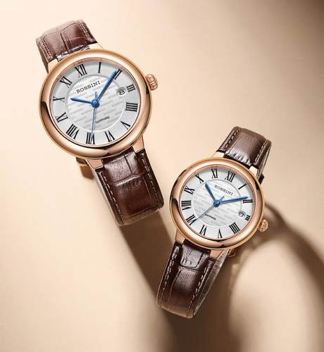 罗西尼表5806/5805G01D典雅复古商务情侣表原厂正品全国联保