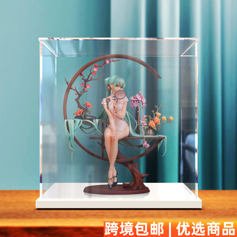 亚克力展示盒适用Myethos镜叔初音未来韶华手办模型透明防尘罩