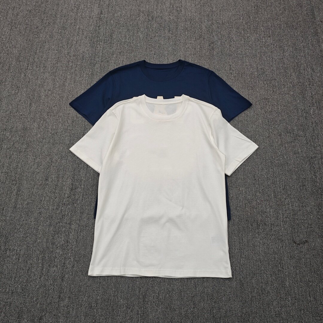 春夏新品纯棉亲肤柔软舒适透气汗衫大码半袖圆领两色情侣短袖T恤