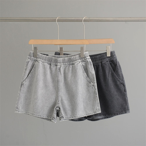弹性舒适新品纯色女牛仔短裤