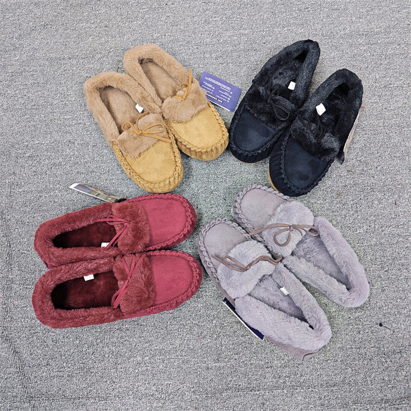 美单秋冬季新款时尚毛毛鞋鞋底厚实加绒保暖豆豆鞋棉鞋大码女鞋,女鞋,时尚休闲鞋,淘宝优惠券,粉丝福利购,淘宝优惠卷