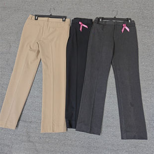 黑色女西裤 出口日单春秋高腰女裤 休身显瘦直筒裤 大码 子 OL办公黑裤