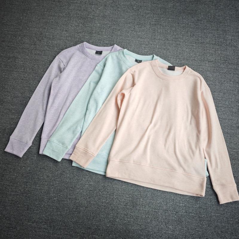 打底衫绒衫欧美单秋冬圆领厚实款