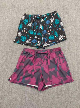 春夏款意大利轻奢匹马棉舒适复古印花休闲家居服短裤长裤睡衣