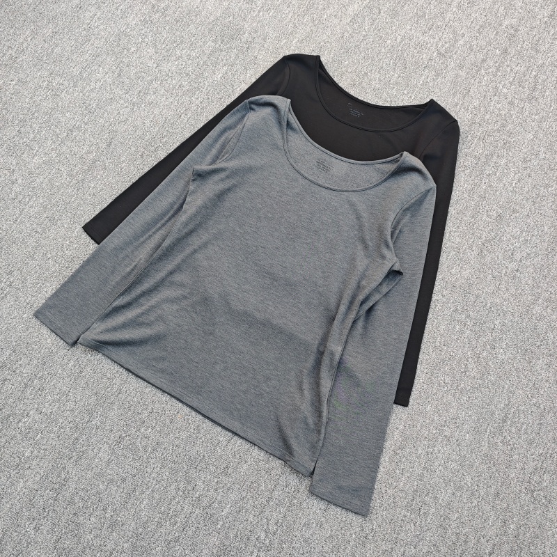 舒适T恤内搭条纹修身弹力上衣