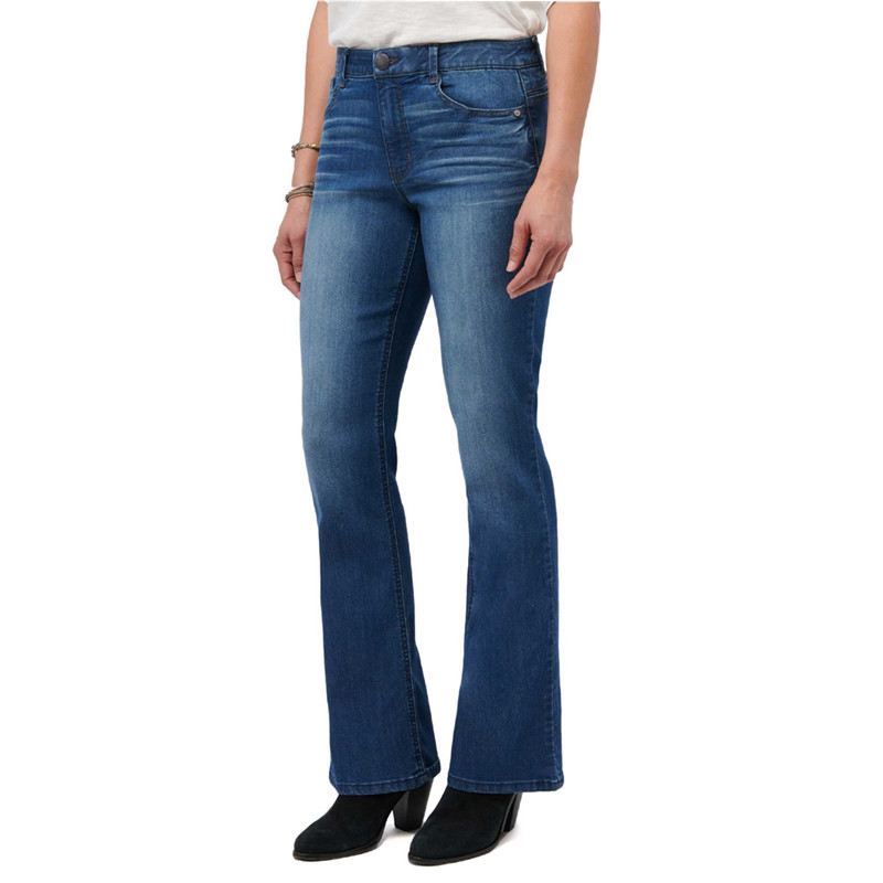 微喇牛仔裤胖妹妹大码女长裤子