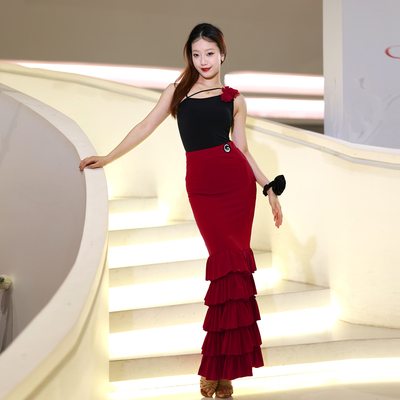 歌瑞亚拉丁舞女成人表演出舞服