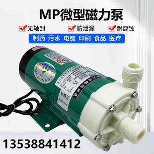 胜川宝PP电镀磁力泵MP-30RM塑料化工泵离心泵微型磁力驱动泵耐酸