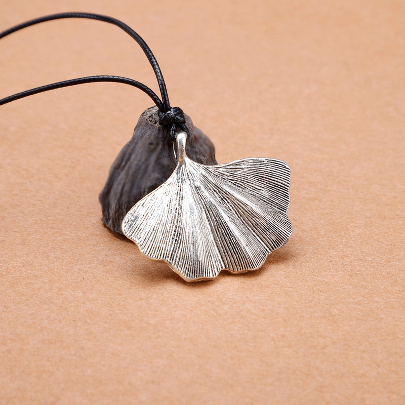 【银杏叶】简约项链长款古典百搭吊坠毛衣链时尚挂件民族风配饰