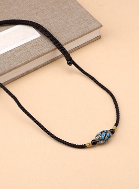 藏式转运珠项链百搭路路通毛衣链