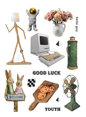 【未裁剪】复古怀旧风 自制手帐贴纸A4和纸不干胶打印