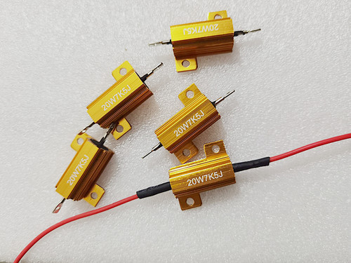 恒致诚黄金铝壳电阻20W7K5J