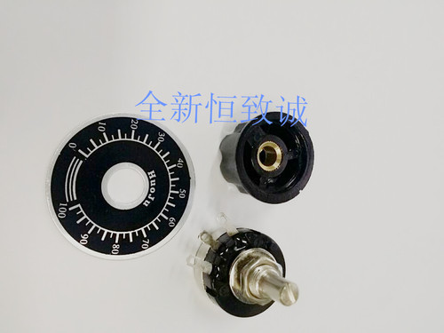 全新单圈碳膜可调电位器 TOCOS RV24YN 20S A03帽子+刻度盘=1套