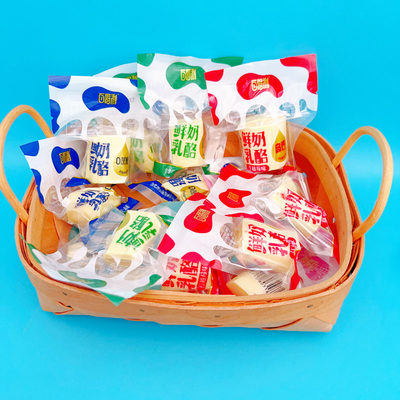 百哥利鲜奶乳酪即食高钙无蔗糖散装内蒙古牛奶厚干酪块儿童小零食