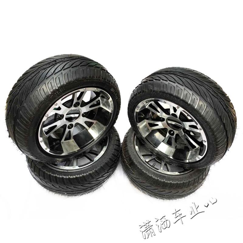 改装ATV沙滩车鬼火摩托车 205/30-12寸真空胎加宽后轮胎轮毂总成