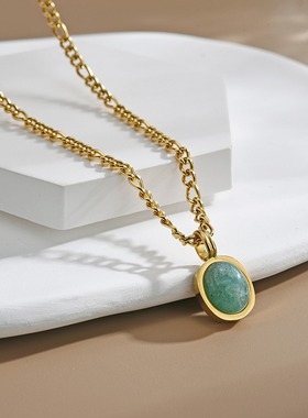 2023新款小众轻奢天河石项链女