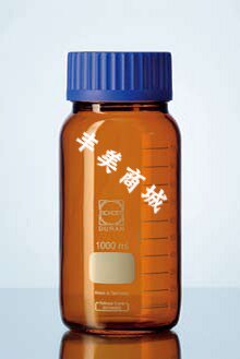 德国进口棕色广口瓶gl80棕色广口试剂瓶schott/肖特dwk棕色玻璃瓶