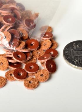 本命年精品头层牛皮垫片隔片菩提佛珠星月菩提刚配饰牛皮隔片穿珠