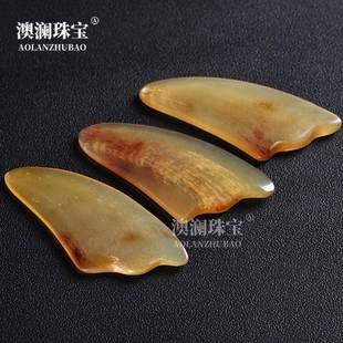 本命年水牛角刮痧板点穴笔牦牛角全身刮痧筒拨筋棒面部刮痧礼物