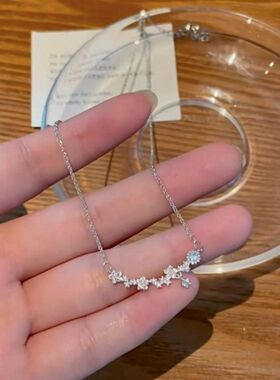网红短款锆石ins项链锁骨链女