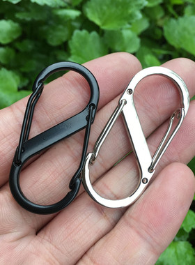 锌合金8字扣 5CM 8字环钥匙扣 EDC快挂扣锁扣 户外登山扣S形扣S扣
