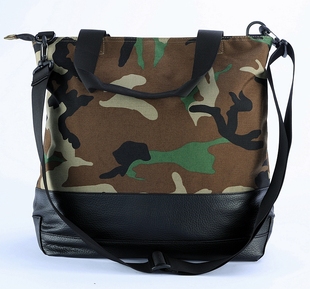 四色丛迷彩户外休闲包复古斜挎包大容量拎包手提单肩军迷风格包具