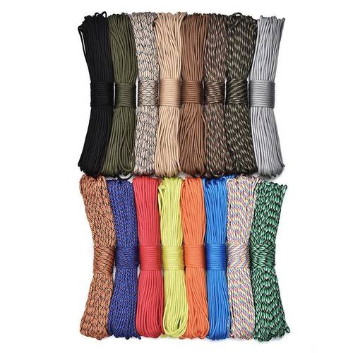 户外九芯伞绳登山绳晾衣帐篷绳捆扎绳手链编织DIY绳子迷彩多用途