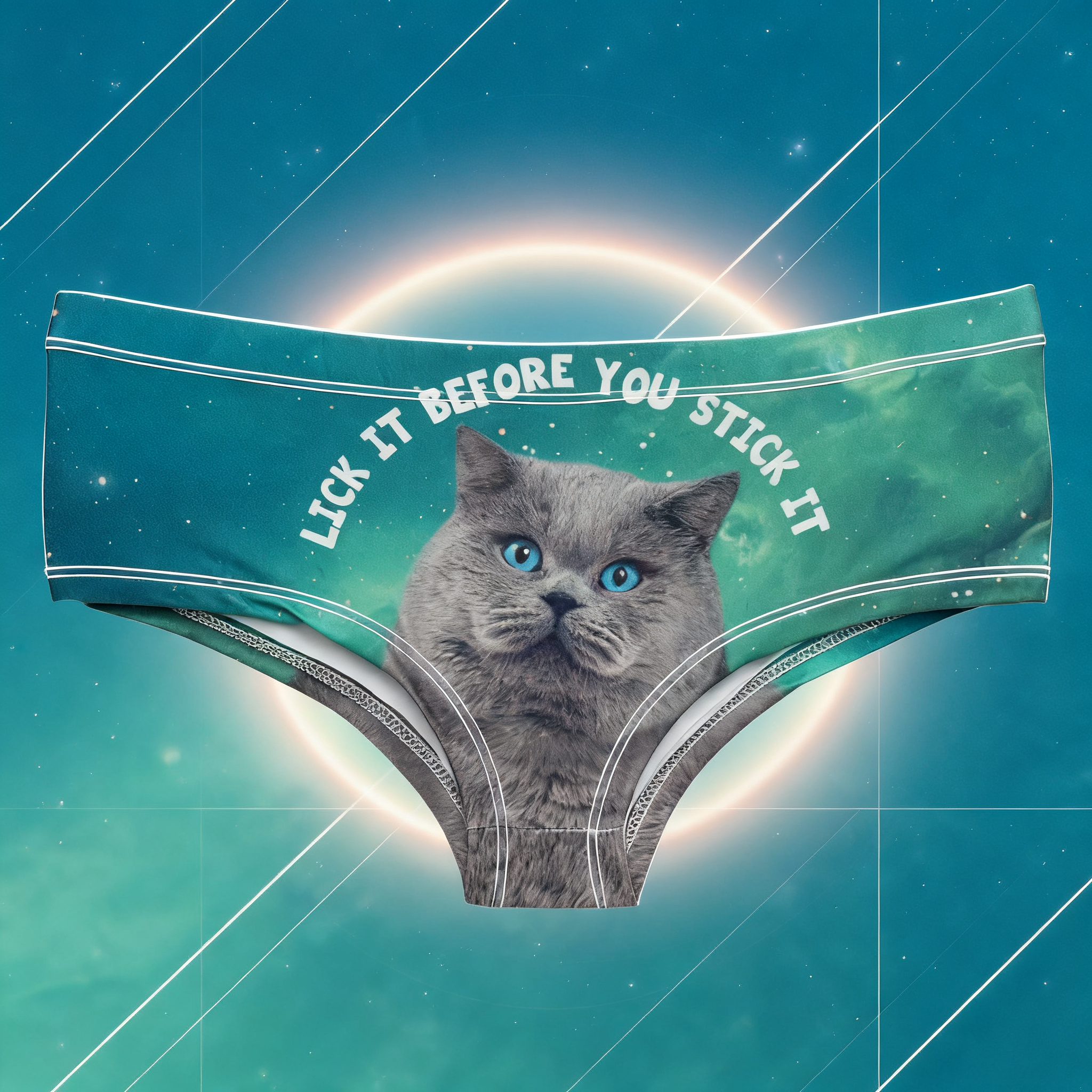 女士三角裤卡通猫狗动物耳朵印花无缝透气低腰欧美性感内裤2025