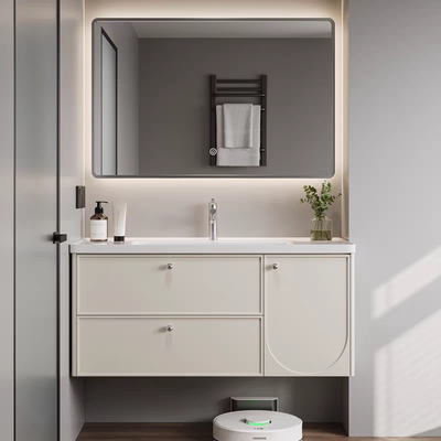 定制烤漆橡木智能浴室柜